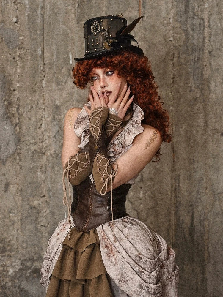 Vintage Lace Up sleeve - Wolvess