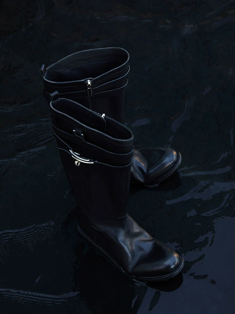 Leather Equestrian Riding Boots - Wolvess