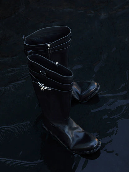 Leather Equestrian Riding Boots - Wolvess
