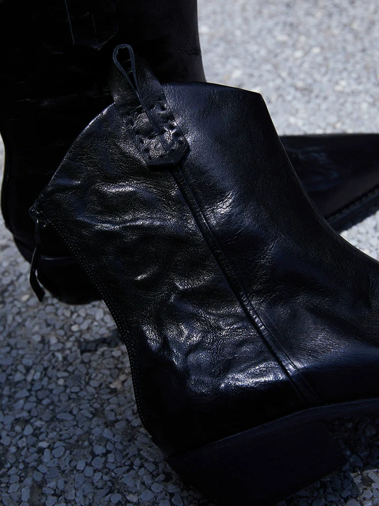 Patent Pointed-Toe Dress Shoes. - Wolvess