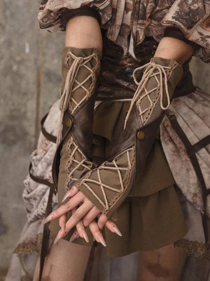 Vintage Lace Up sleeve - Wolvess