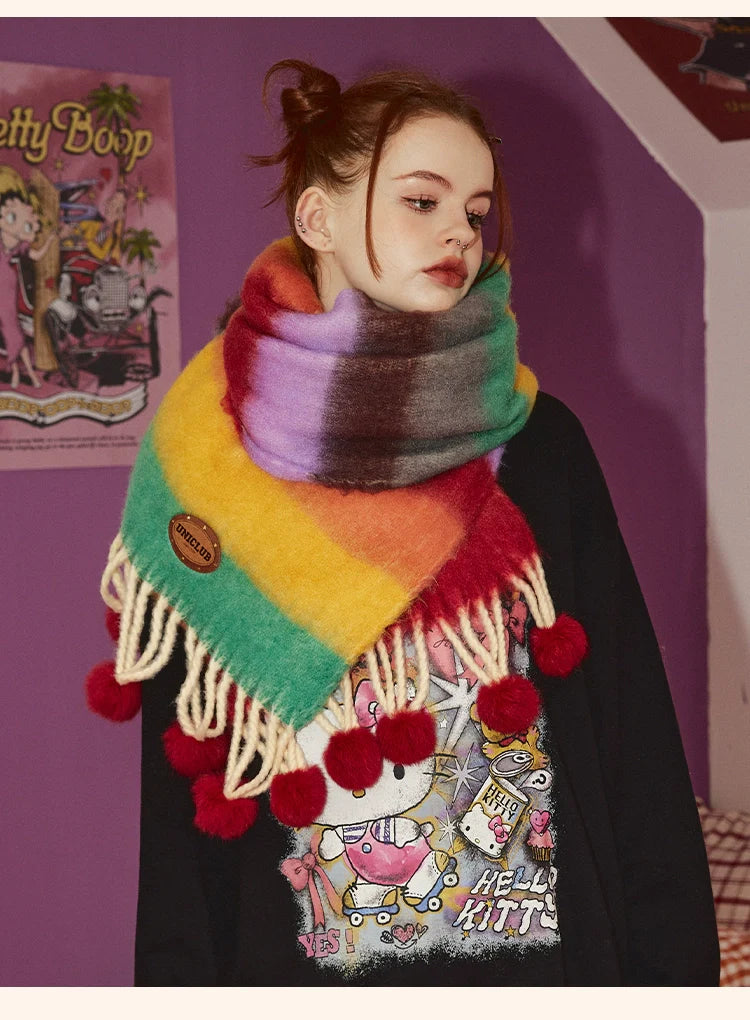 Dopamine Colorful Scarf - Wolvess
