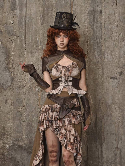 Vintage Lace Up sleeve - Wolvess