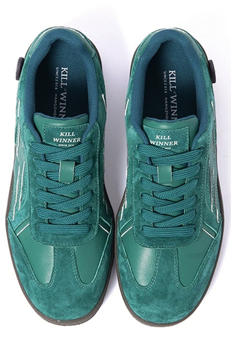 Suede Low-Top Sneakers Green - Wolvess