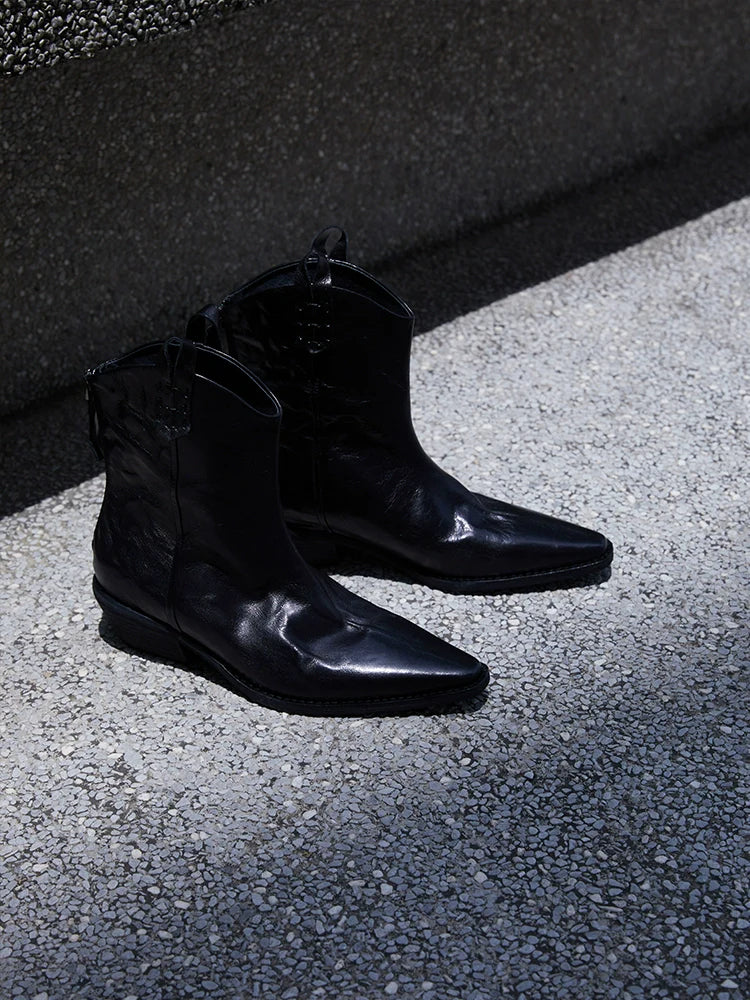 Patent Pointed-Toe Dress Shoes. - Wolvess