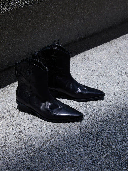 Patent Pointed-Toe Dress Shoes. - Wolvess