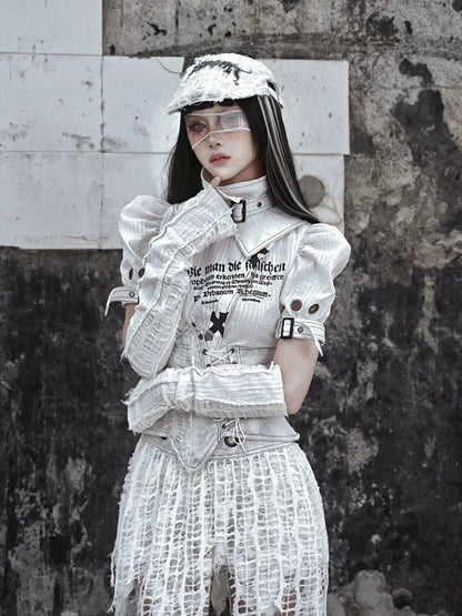 Graffiti Distressed Beret Cap - Wolvess