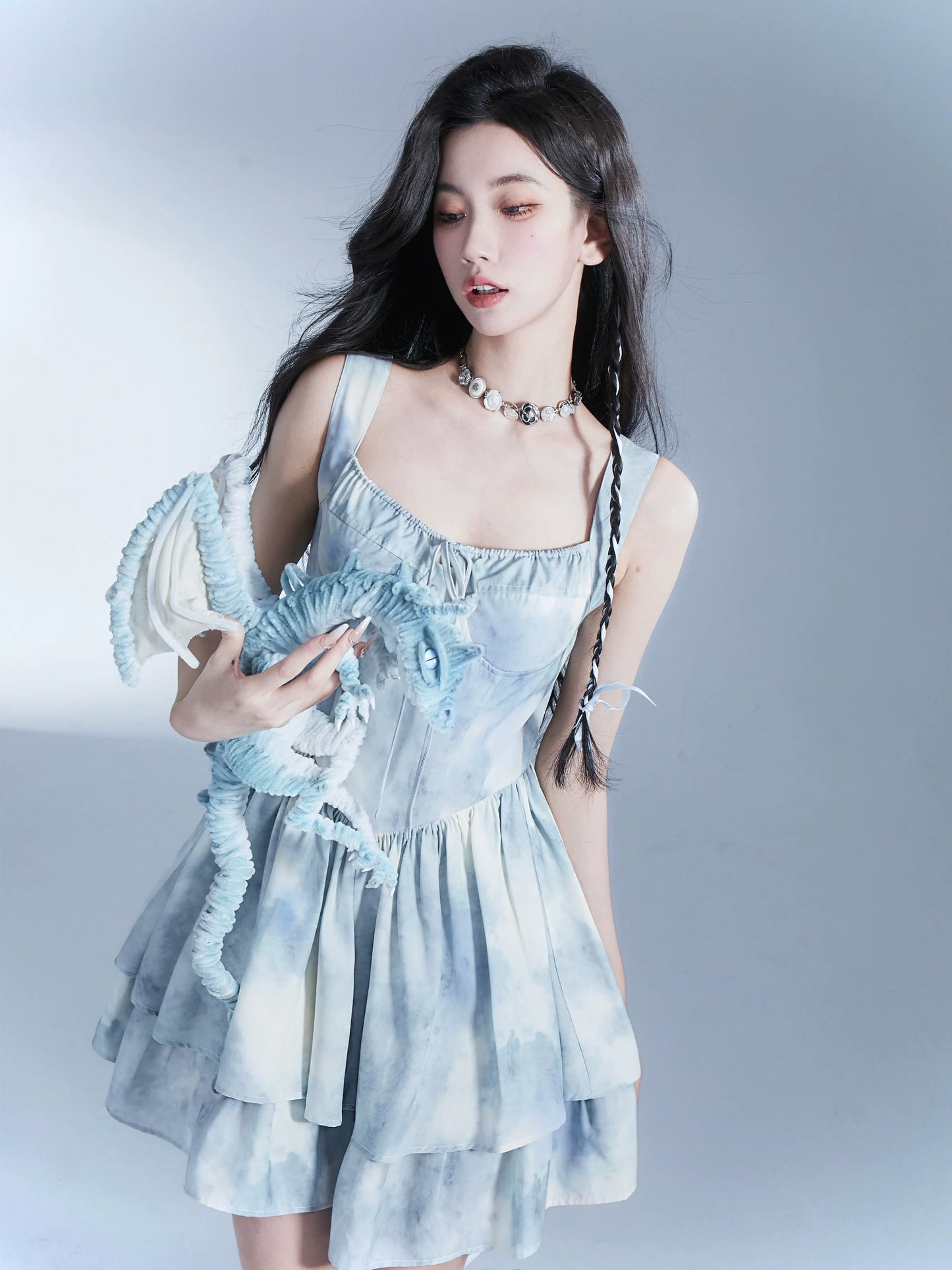 Vintage Rose Button Necklace - Wolvess