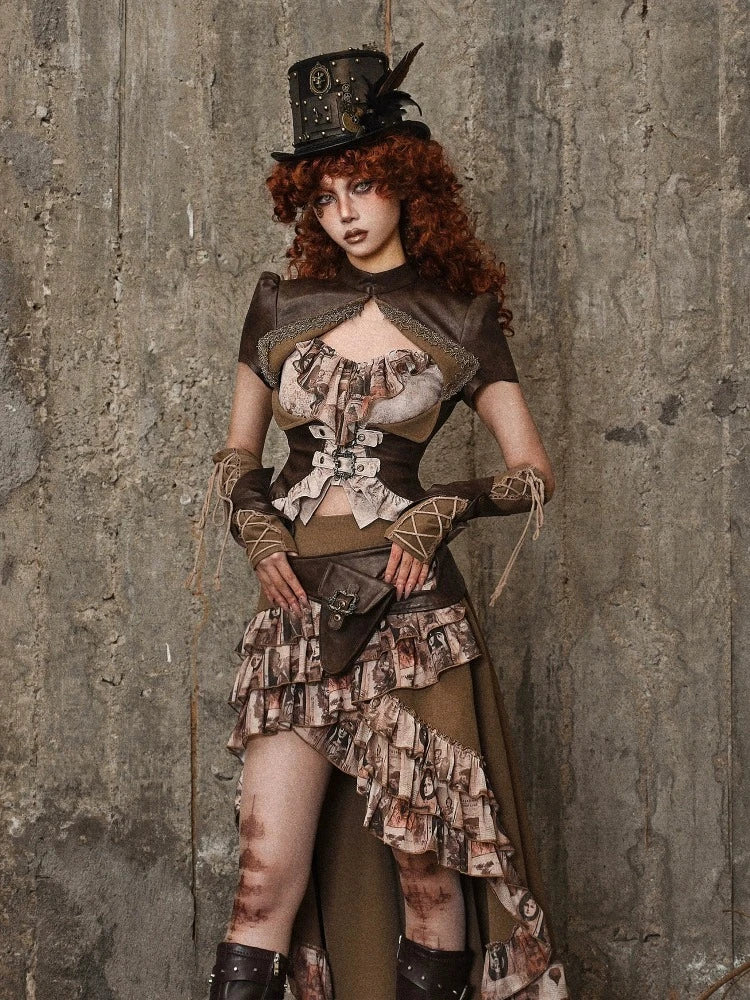 Vintage Lace Up sleeve - Wolvess