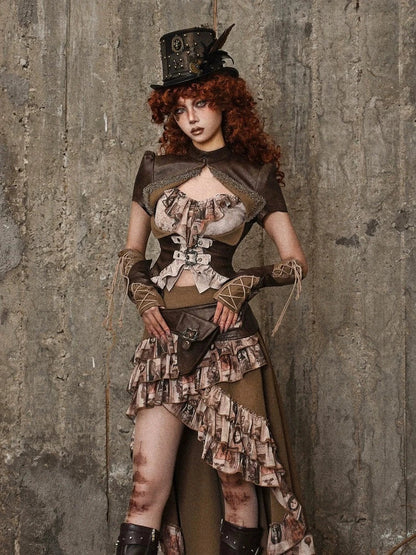 Vintage Lace Up sleeve - Wolvess