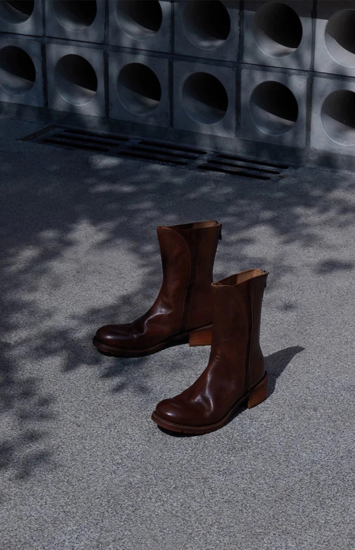 Leather Mid-Calf Boots - Wolvess