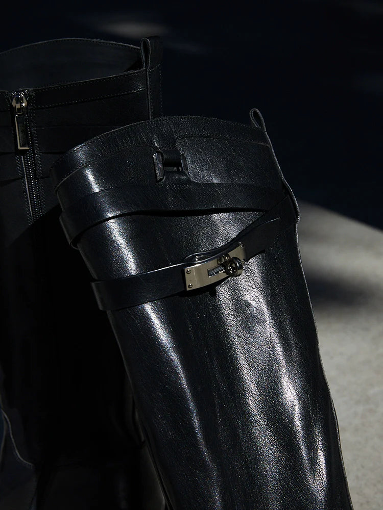 Leather Equestrian Riding Boots - Wolvess