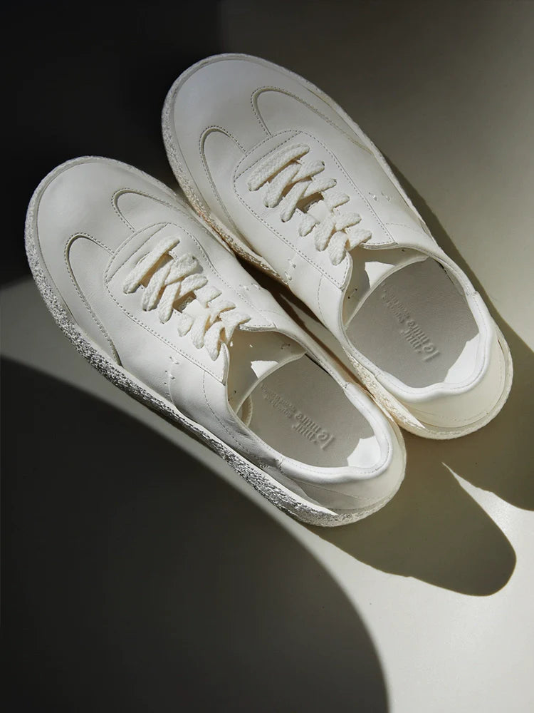 Chunky White Platform Sneakers - Wolvess