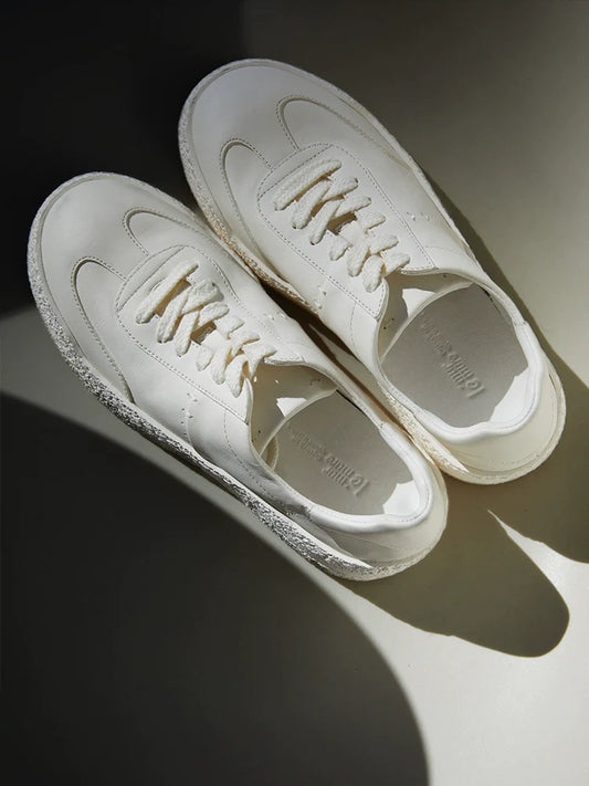 Chunky White Platform Sneakers - Wolvess