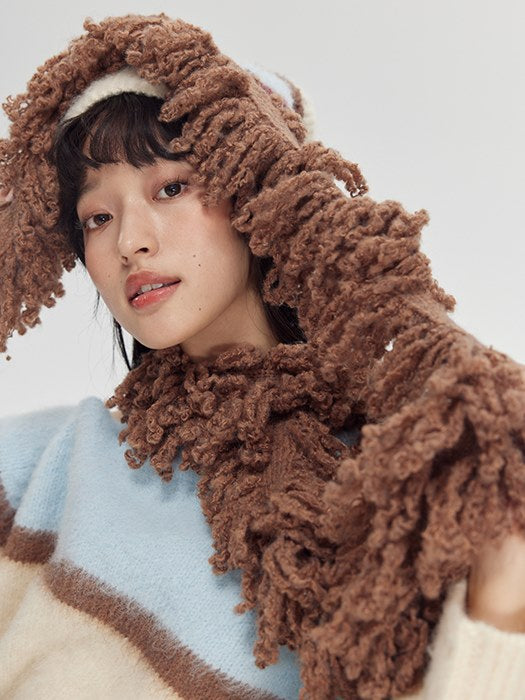 Fringe-Trimmed Wrap Scarf - Wolvess