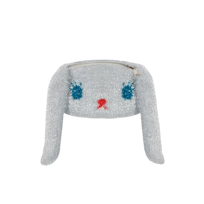 Fluffy Bunny Plush Crossbody Bag - Wolvess