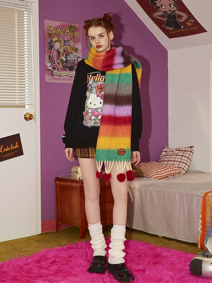 Dopamine Colorful Scarf - Wolvess