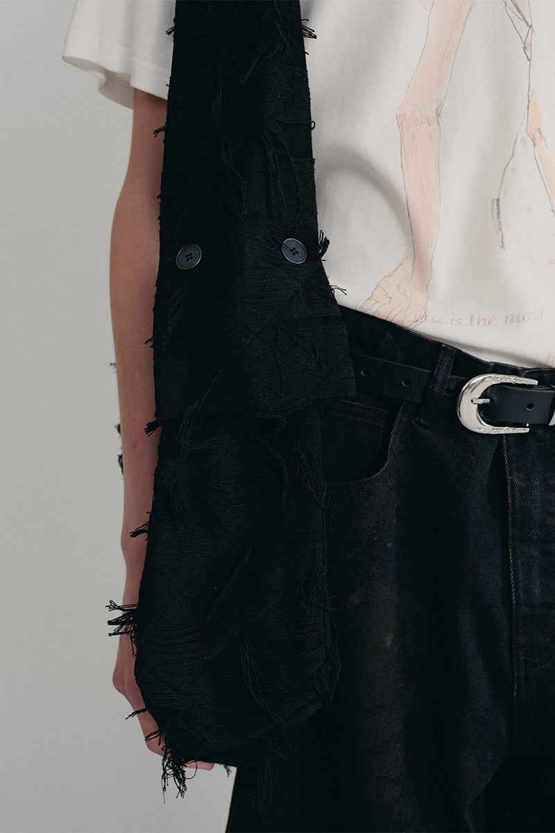 Fringe Quilted Hobo Bag