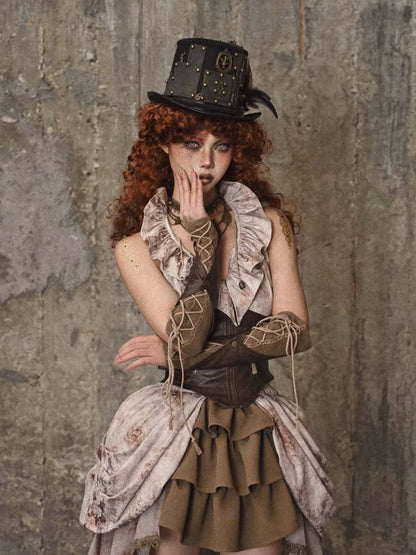 Vintage Lace Up sleeve - Wolvess