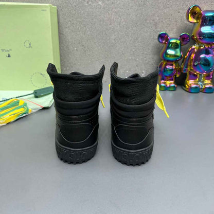 Off-White 3.0 Off Court Black Yellow High-Top Sneakers