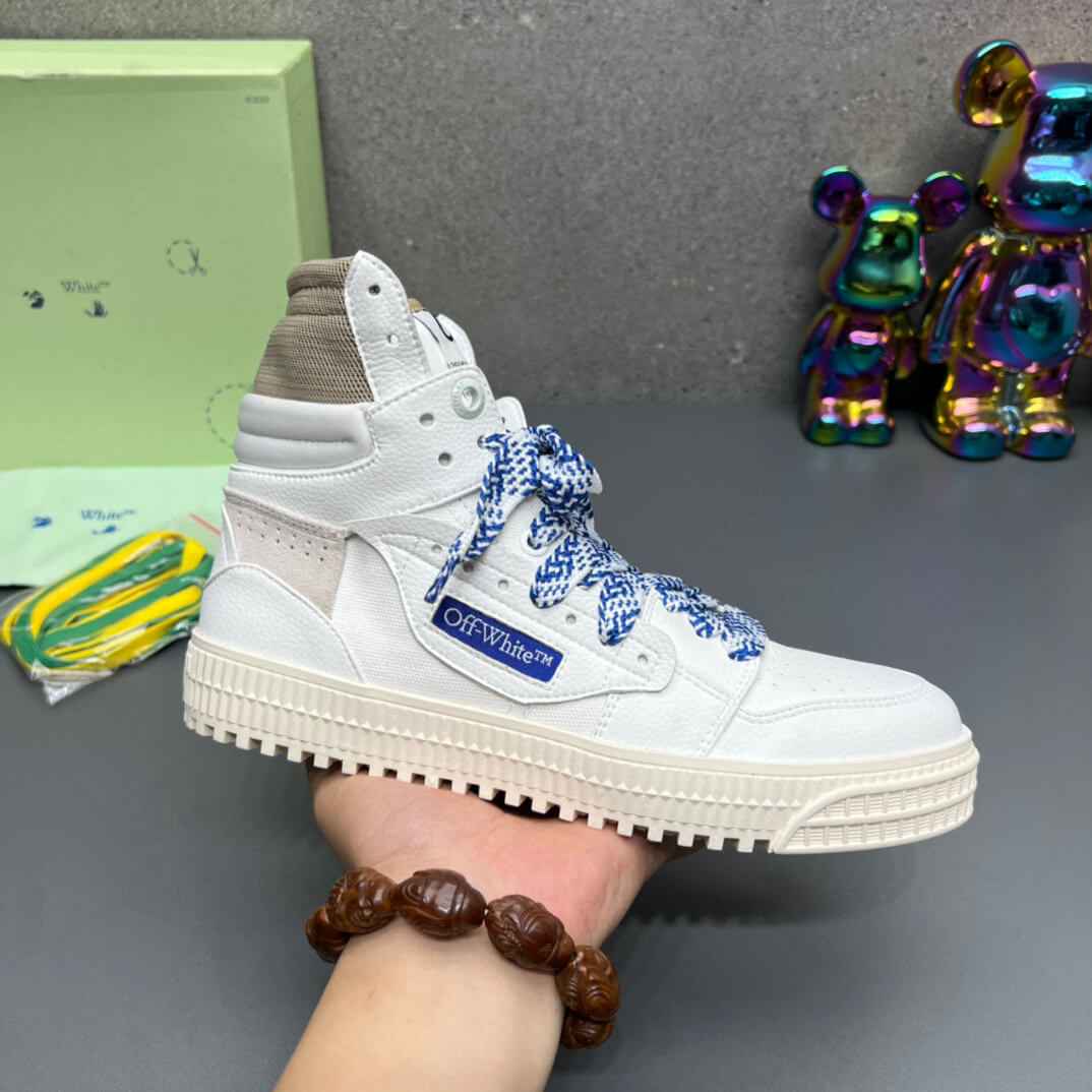 Off-White Off-Court 3.0  White Blue High-Top Sneaker