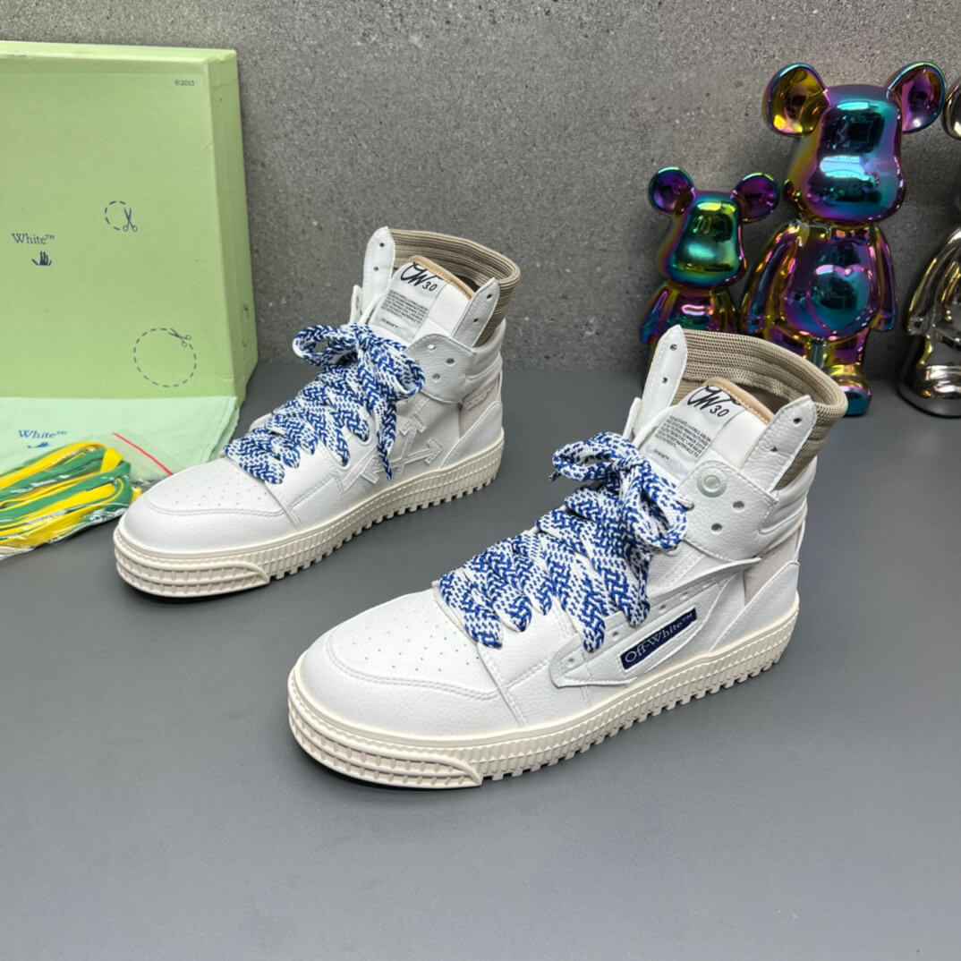 Off-White Off-Court 3.0  White Blue High-Top Sneaker