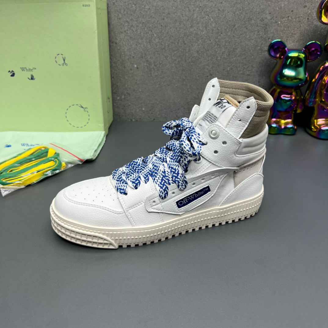 Off-White Off-Court 3.0  White Blue High-Top Sneaker