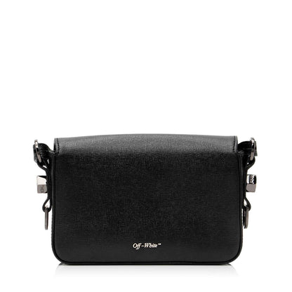 Off-White Leather Diag Mini Flap Bag