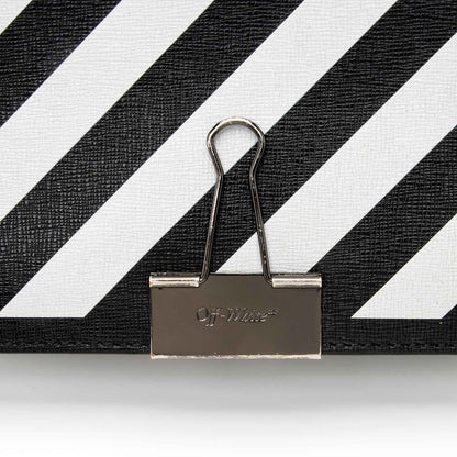 Off-White Leather Diag Mini Flap Bag