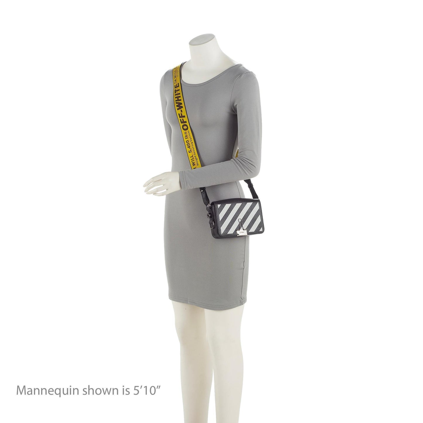 Off-White Leather Diag Mini Flap Bag Off-White