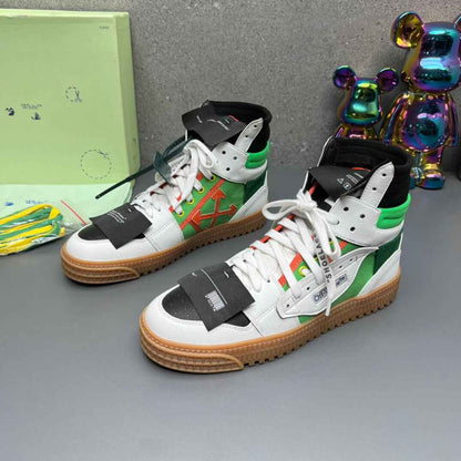 Off-White Off-Court 3.0  White Green High-Top Sneaker