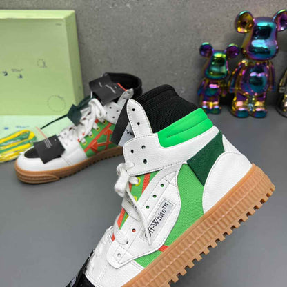 Off-White Off-Court 3.0  White Green High-Top Sneaker