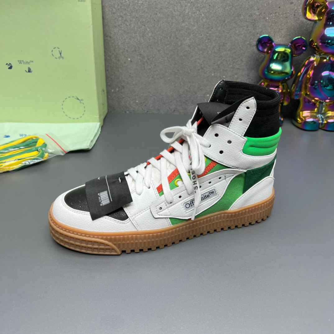 Off-White Off-Court 3.0  White Green High-Top Sneaker