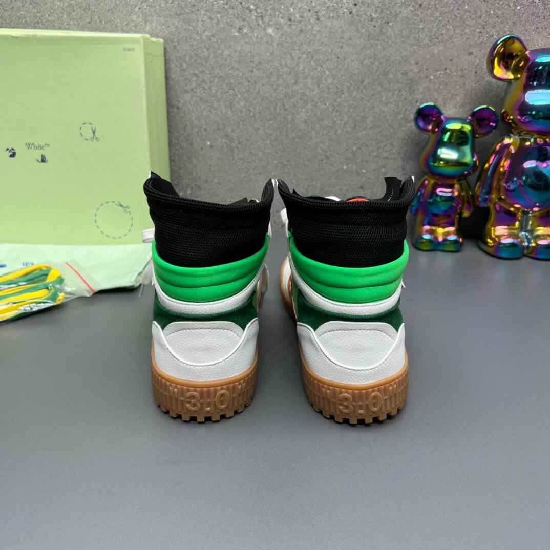 Off-White Off-Court 3.0  White Green High-Top Sneaker