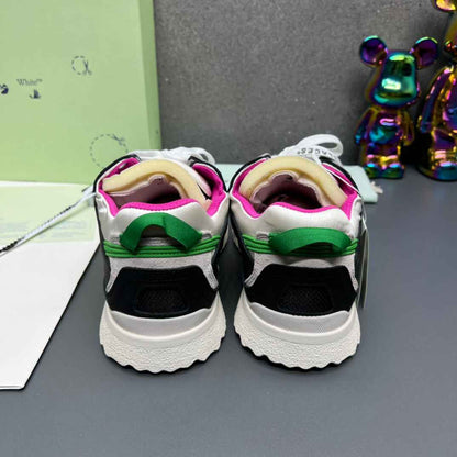 Off-White 'Black White Green' Sponge Mid Top Sneaker