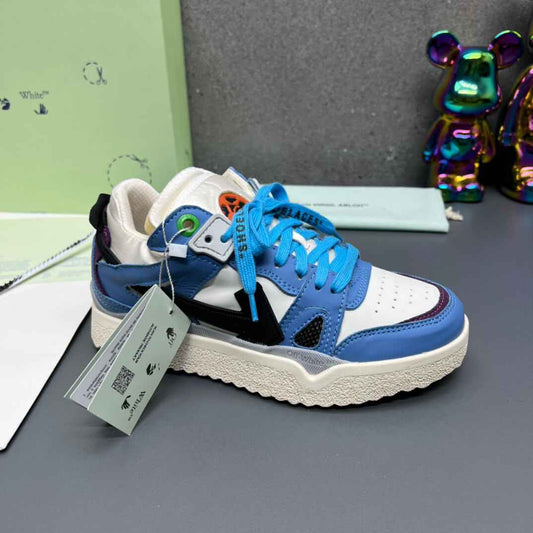 Off-White 'Blue Black' Sponge Mid Top Sneaker