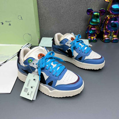 Off-White 'Blue Black' Sponge Mid Top Sneaker