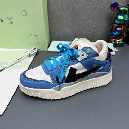 Off-White 'Blue Black' Sponge Mid Top Sneaker