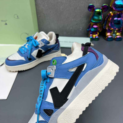 Off-White 'Blue Black' Sponge Mid Top Sneaker