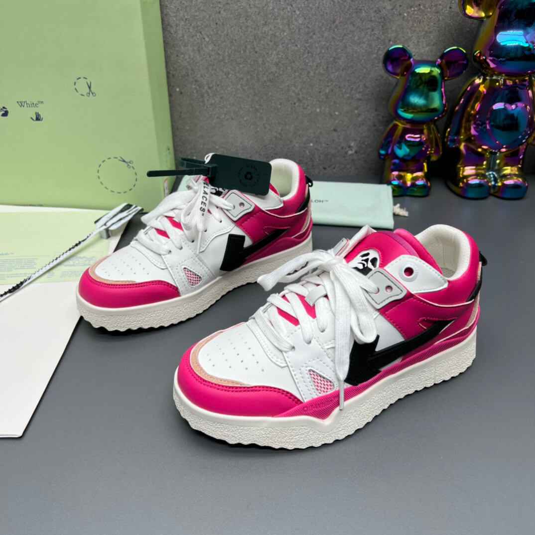 Off-White 'Fuchsia Pink' Sponge Mid-Top Sneaker