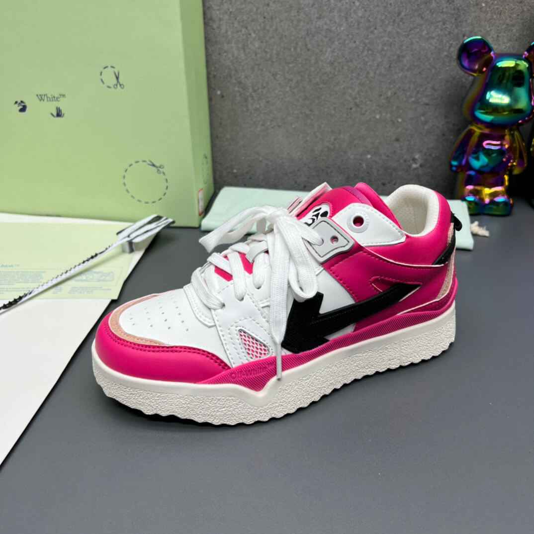 Off-White 'Fuchsia Pink' Sponge Mid-Top Sneaker