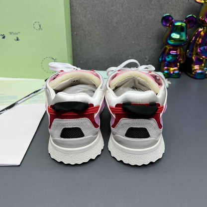 Off-White 'Pink White Red' Sponge Mid-Top Sneaker