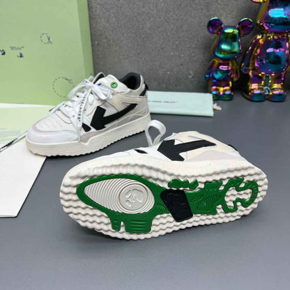 Off-White 'White Black' Sponge Mid-Top Sneaker