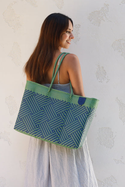Palmera Woven Super Tote Tin Marin Brand