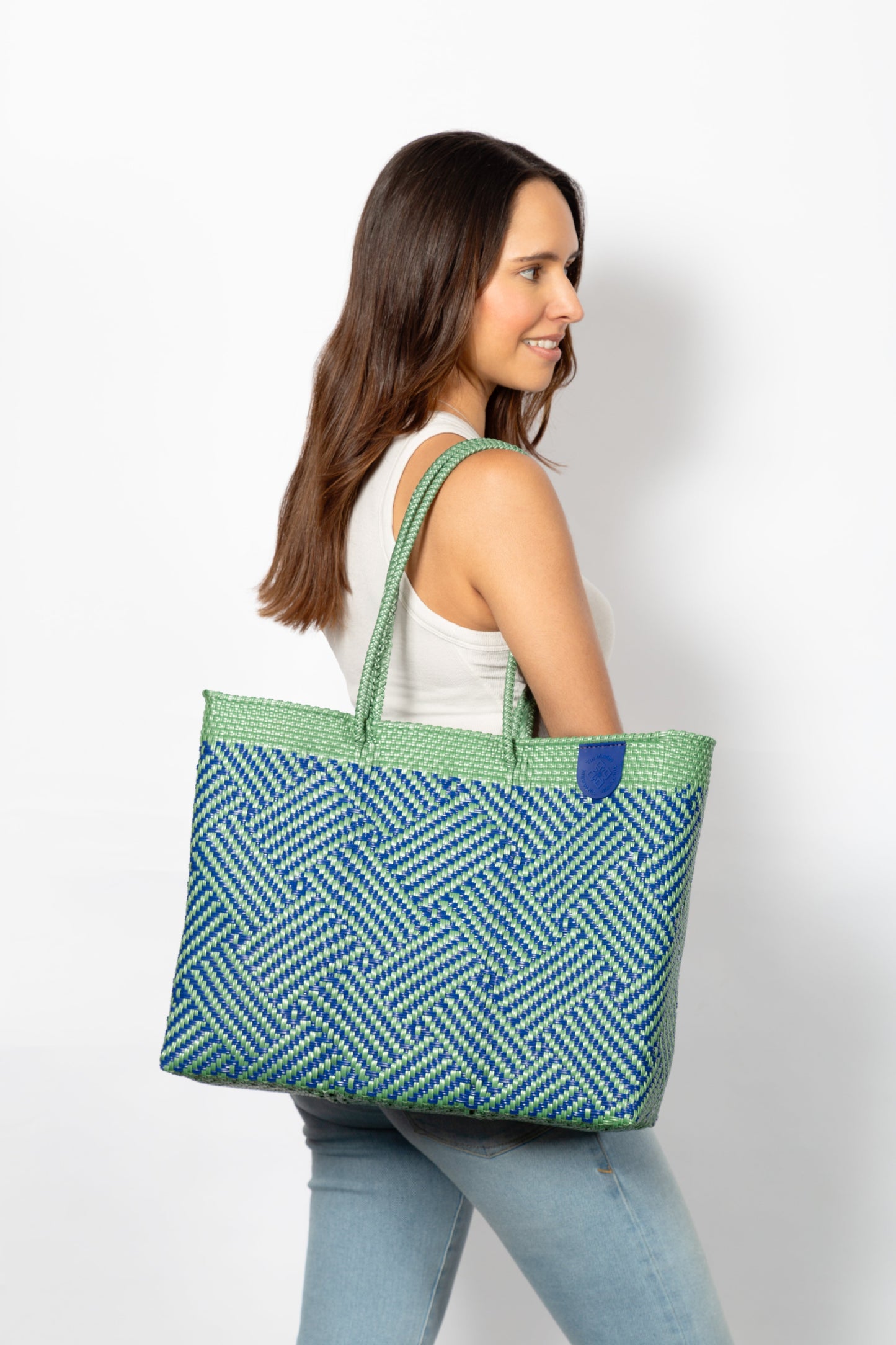 Palmera Woven Super Tote Tin Marin Brand