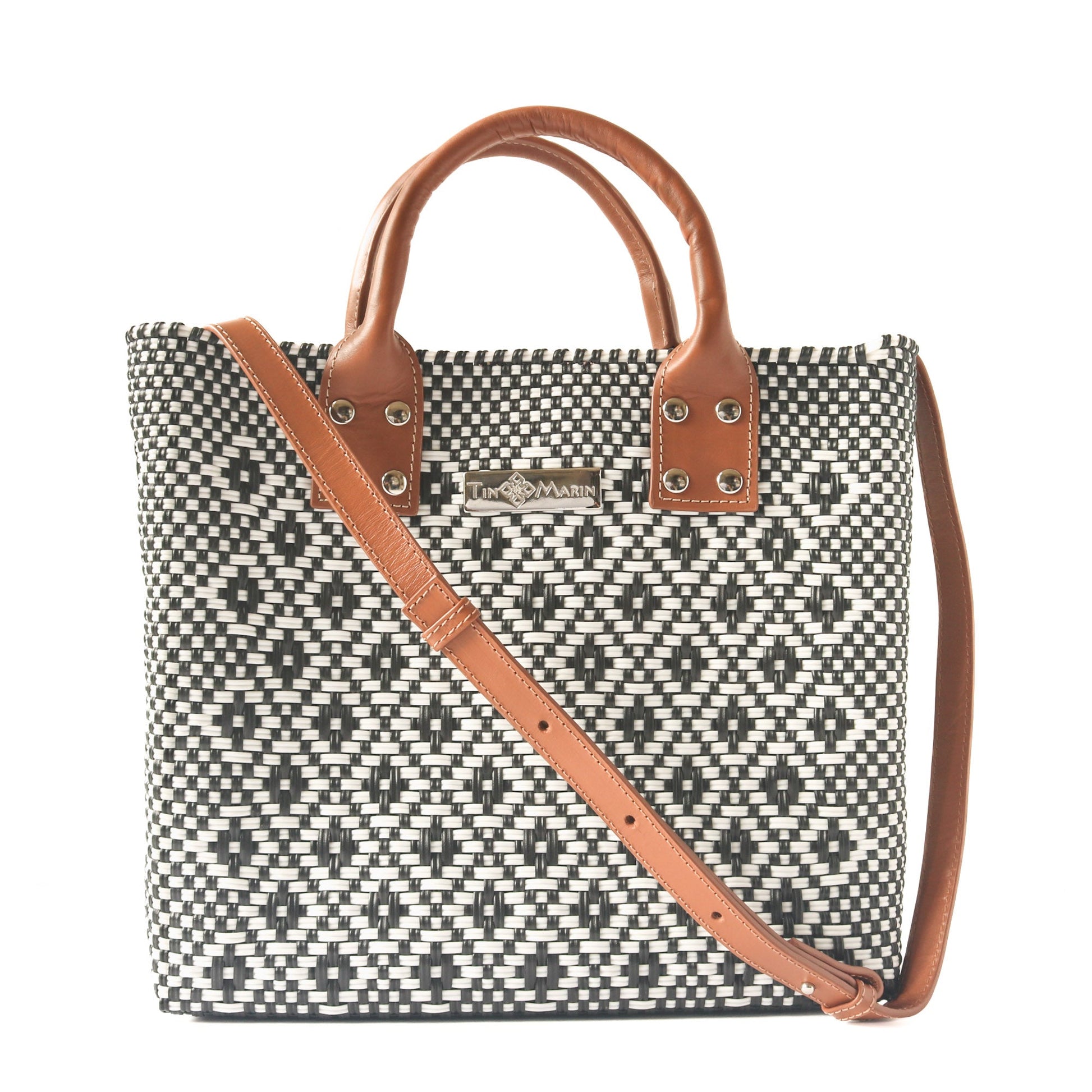 Panda Large Woven Crossbody Bag Tin Marin Brand