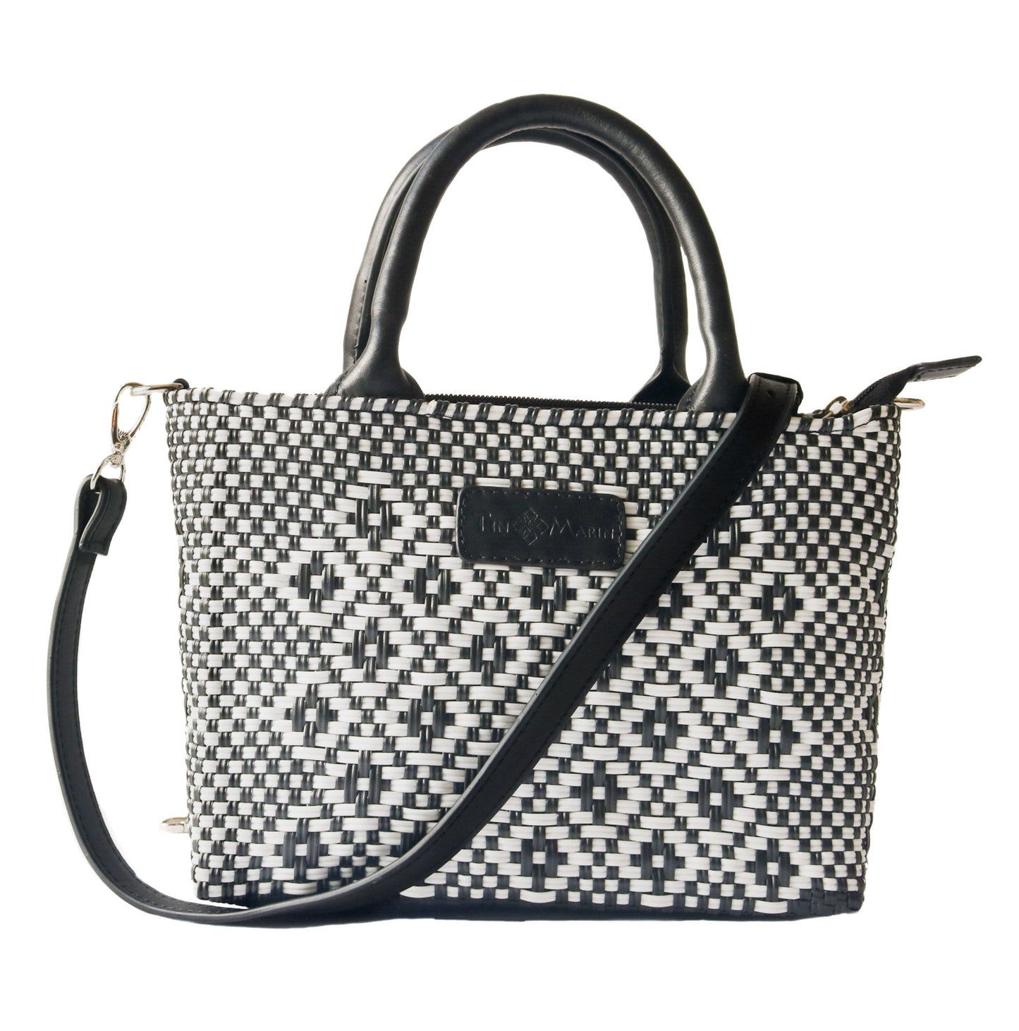 Panda Small Woven Crossbody Bag Tin Marin Brand
