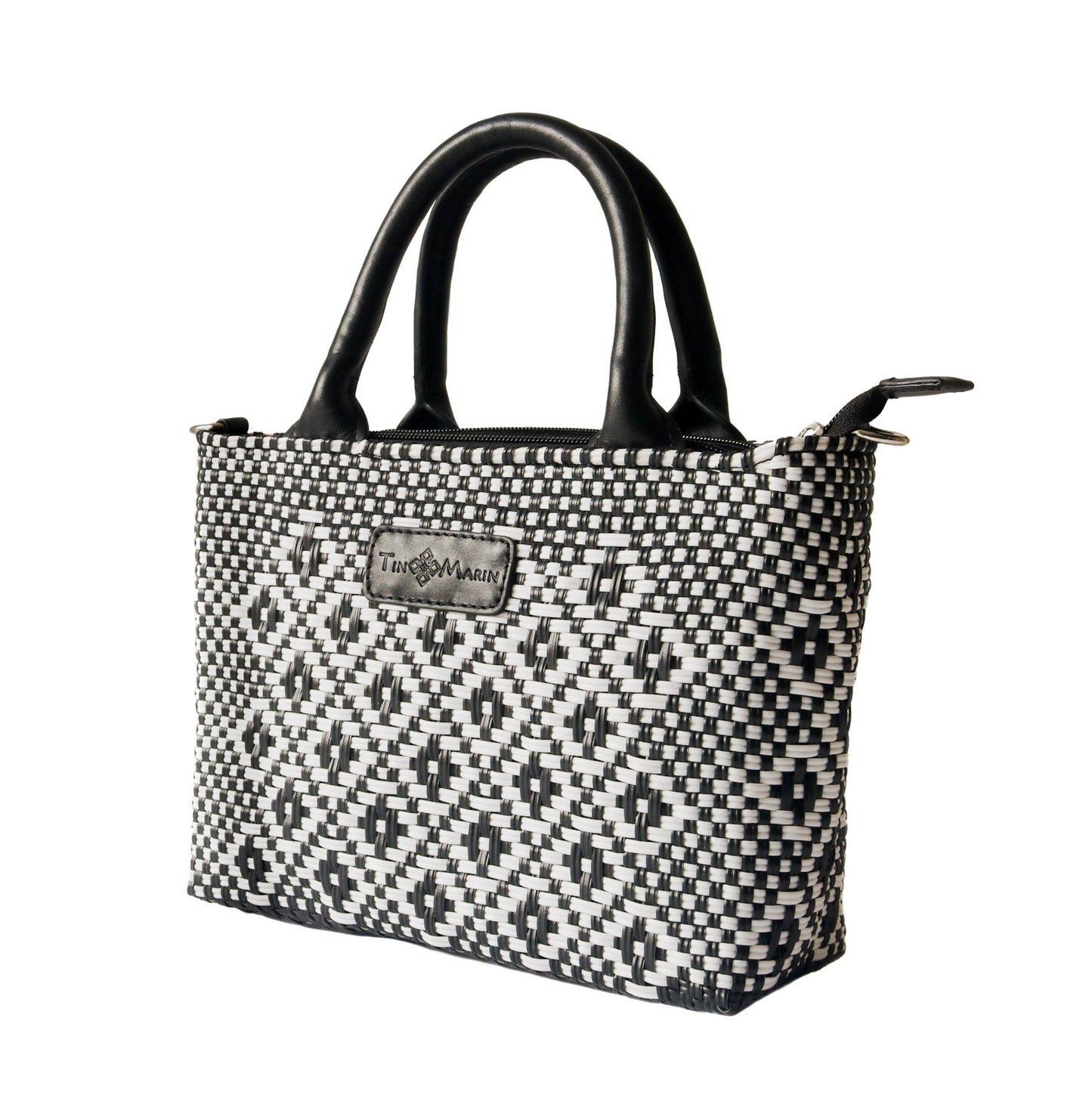 Panda Small Woven Crossbody Bag Tin Marin Brand