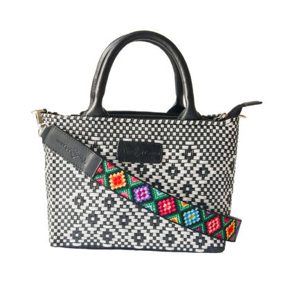 Mai Woven Bag Strap - Multi with Leather Tin Marin Brand