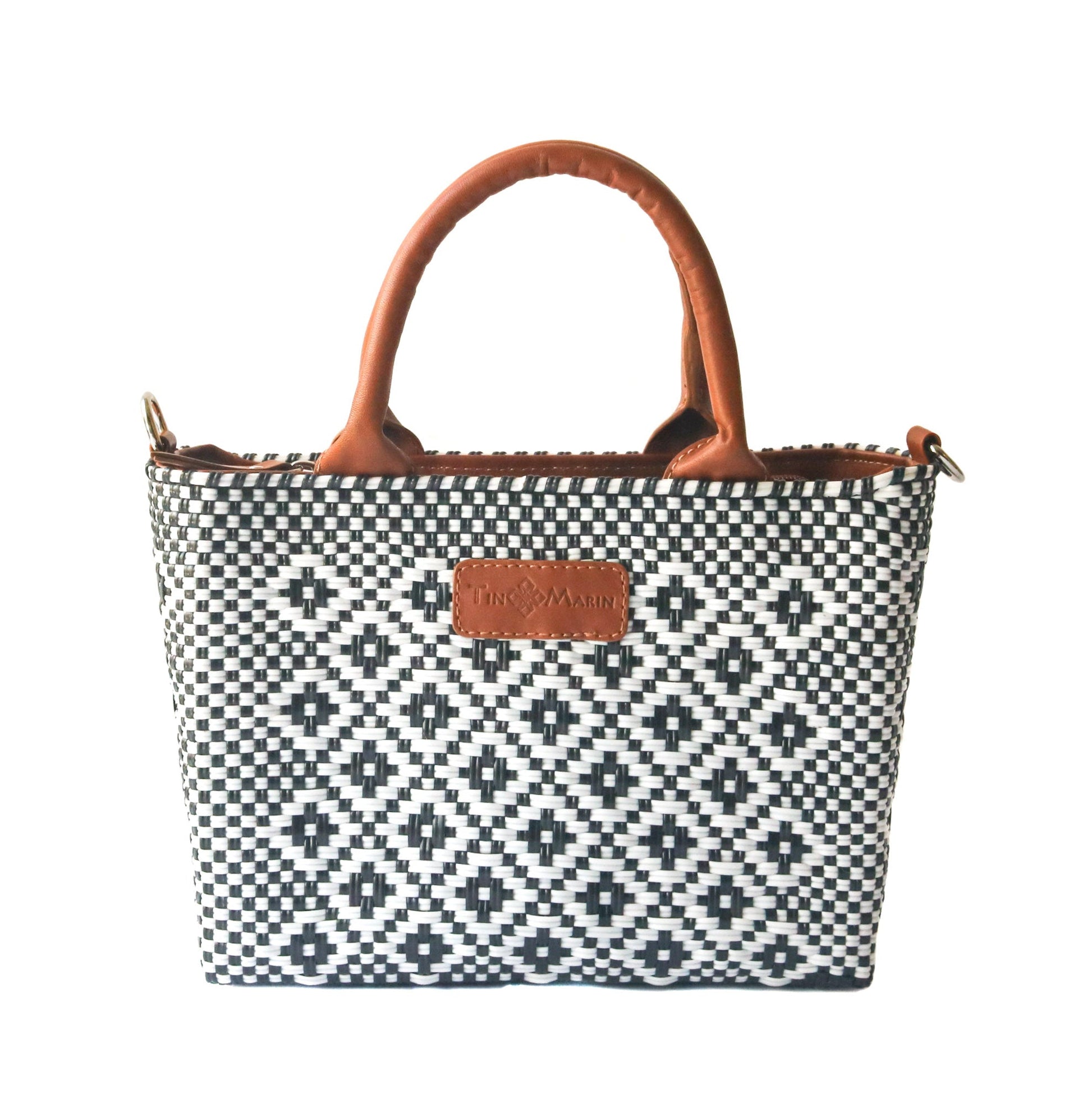 Panda Small Woven Crossbody Bag Tin Marin Brand